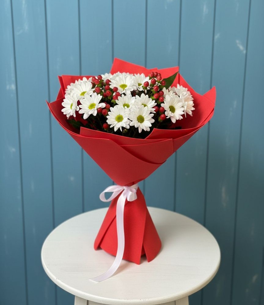 Букет цветов из: Хризантемы в Кантышево