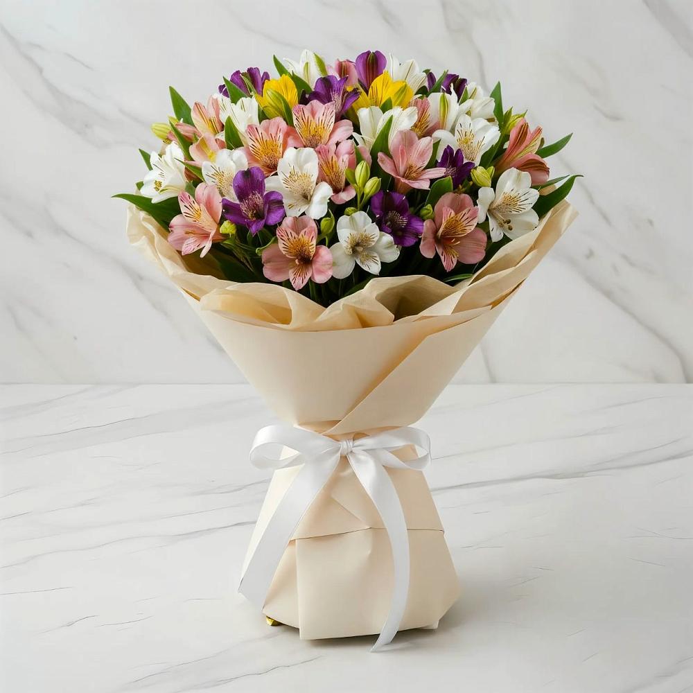 Букет цветов из: Альстромерии в Кантышево