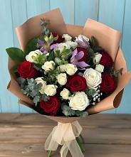Букет цветов из:  Розы и Альстромерии в Кантышево