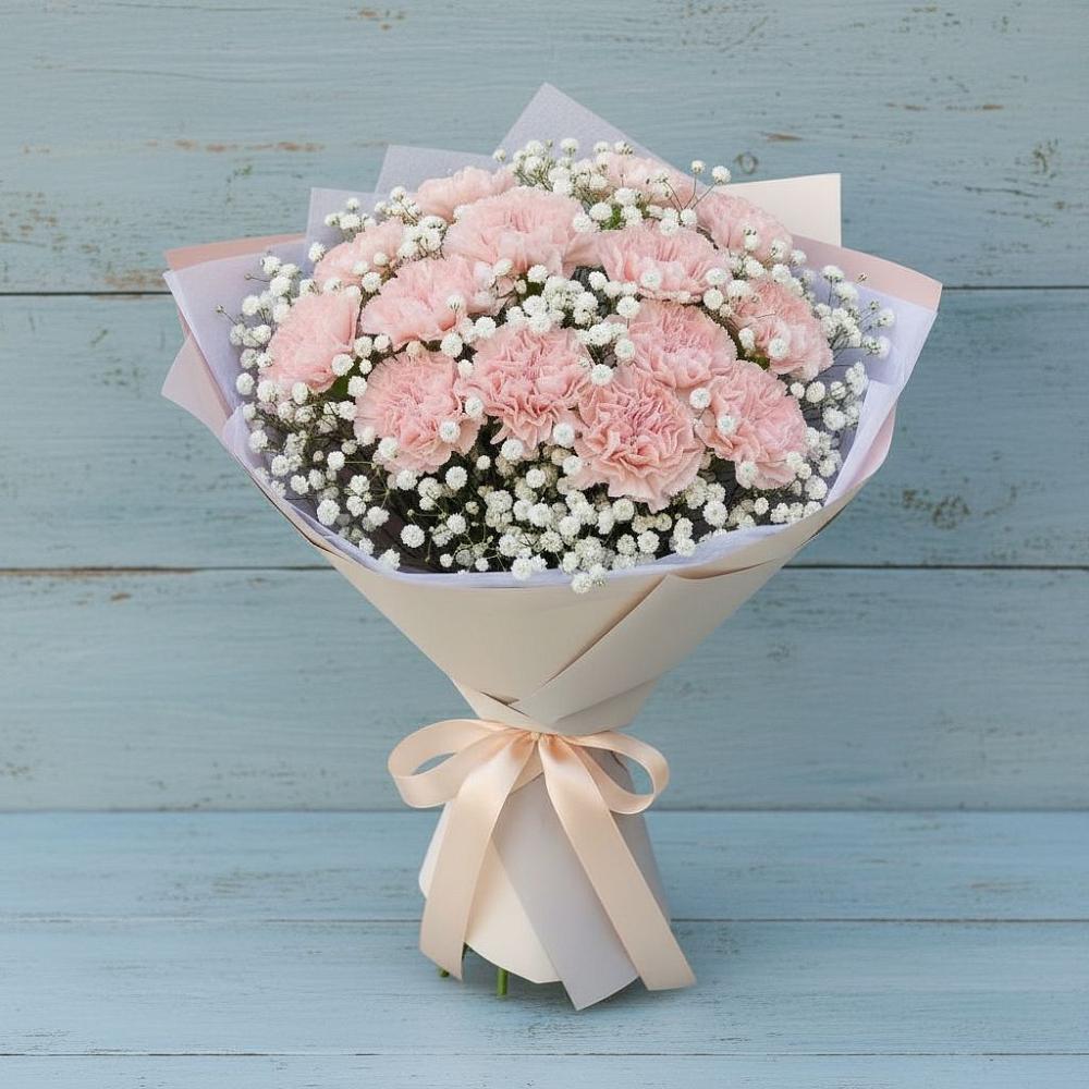 Букет цветов из: Гвоздики в Кантышево