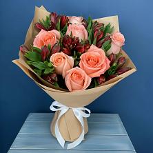 Букет цветов из:  Розы и Альстромерии в Кантышево