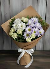 Букет цветов из:  Хризантемы и Розы в Кантышево