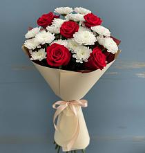 Букет цветов из:  Розы и Хризантемы в Кантышево