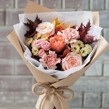 Букет цветов из:  Гвоздики, Хризантемы и Розы в Кантышево