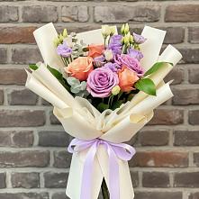 Букет цветов из:  Лизиантусы и Розы #REPLACE_PRED# Кантышево