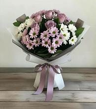 Букет цветов из:  Хризантемы и Розы в Кантышево