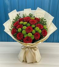 Букет цветов из:  Розы и Хризантемы в Кантышево