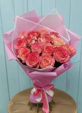 Букет 15 Розовых роз Равель #REPLACE_PRED# Кантышево