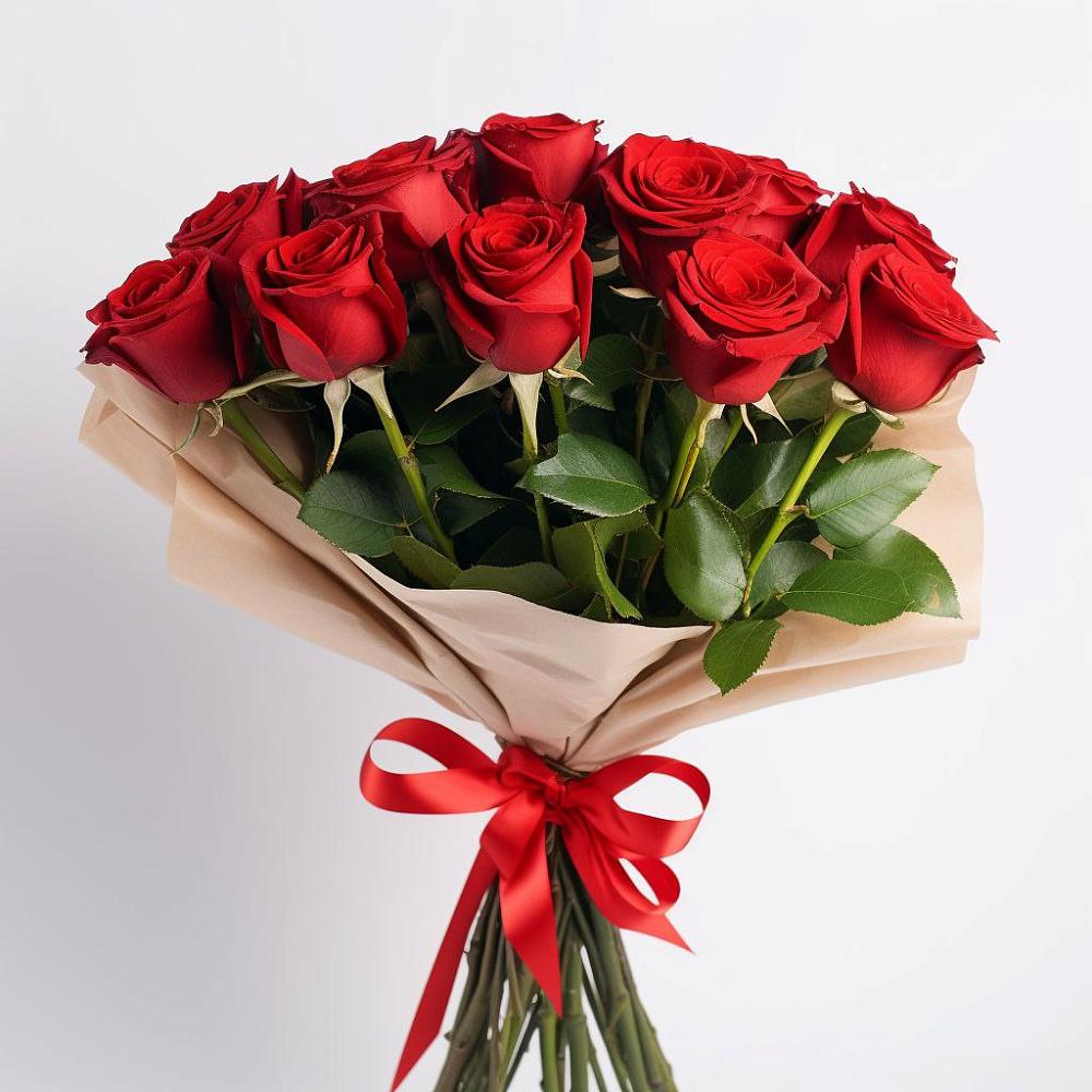 Букет 11 Красных роз Эдлесс Лав в Кантышево