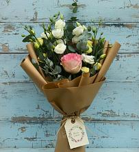 Букет цветов из:  Розы и Лизиантусы в Кантышево