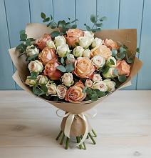 Букет цветов из:  Альстромерии и Розы #REPLACE_PRED# Кантышево