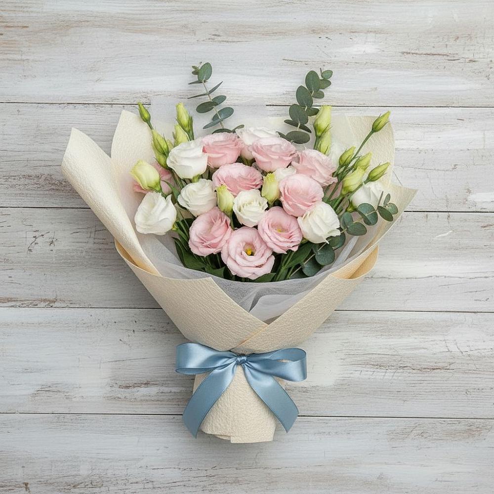 Букет цветов из: Лизиантусы в Кантышево